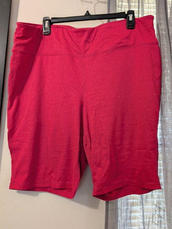 Ideology Pants - Ideology Athletic Shorts - Fucshia Pink Red Size 2X